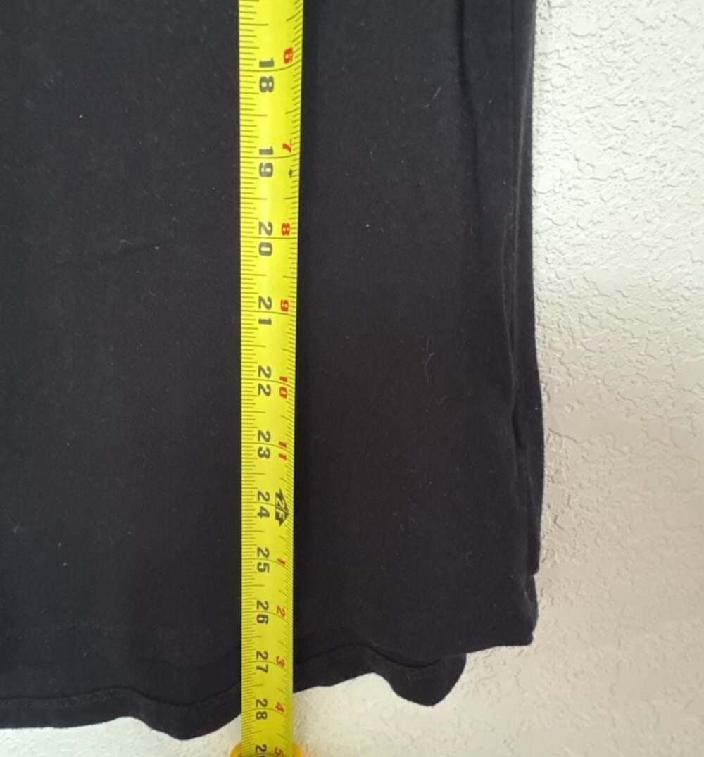 Lot of 2 Basic Black Short-Sleeve T-Shirts (Old Navy and St. John's Bay) - Picture 3 of 9